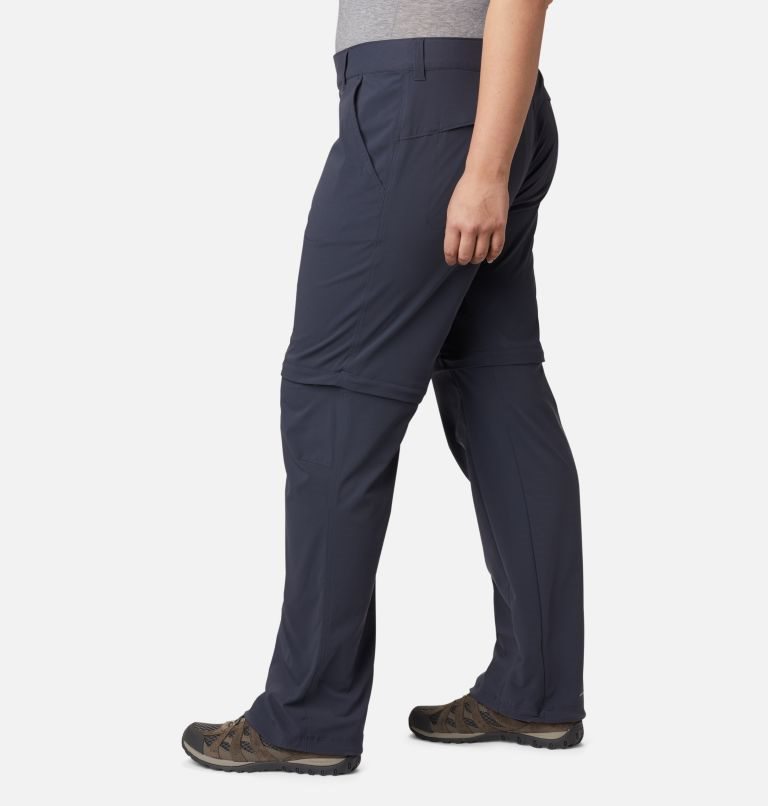 Pantaloni Columbia Saturday Trail II Convertible Dama Bleumarin | Plus Size VZ0MQ9S8Z